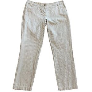 🆕 The Limited Pencil Pant pinstripe ankle cotton low rise white gray siz…